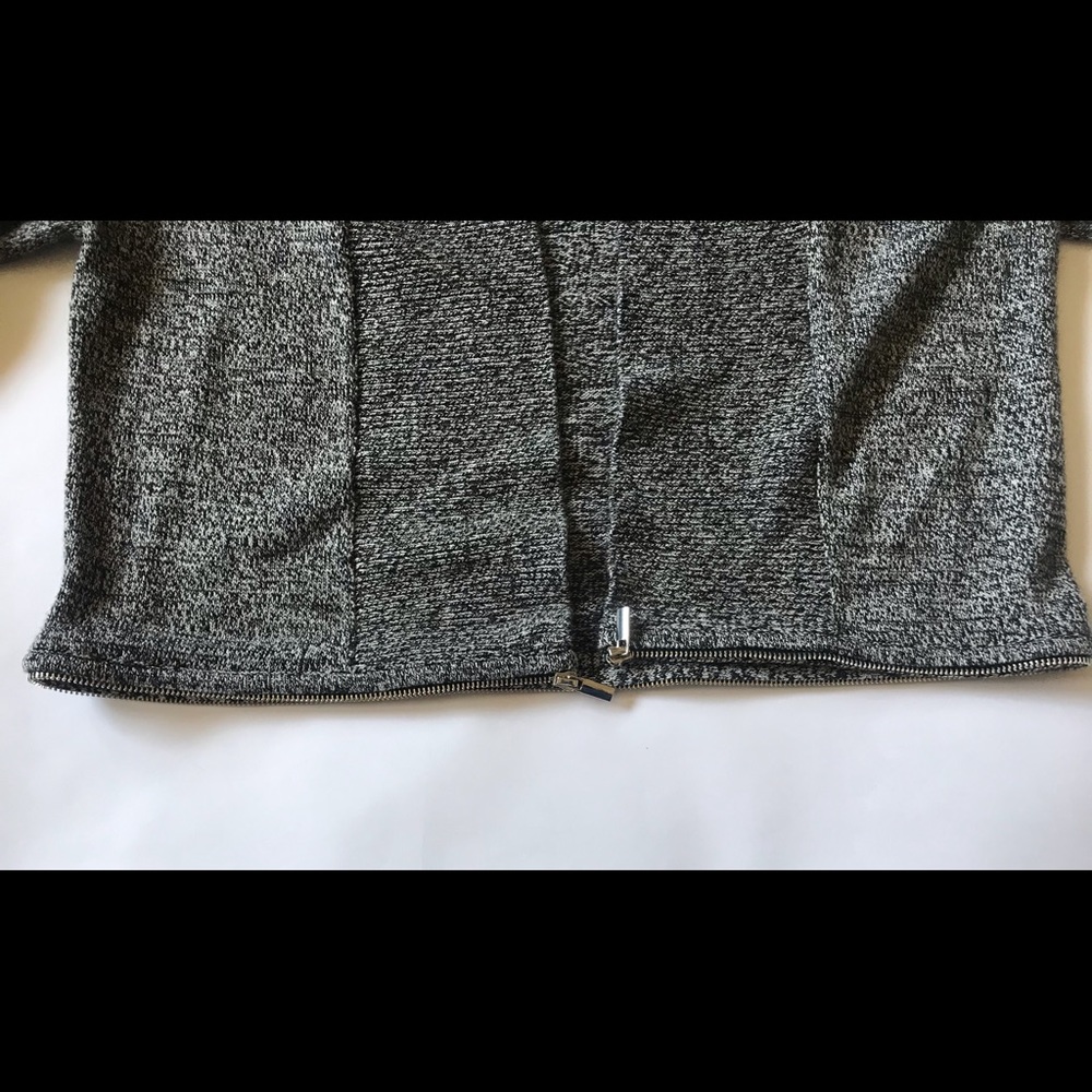 New York & Company 7th Studio design women sweater with stylish zipper on hem. - Picture 3 of 3